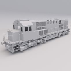 Diesel Locomotive  1.jpg Diesel Locomotive PRINTABLE Train 3D Digital STL File